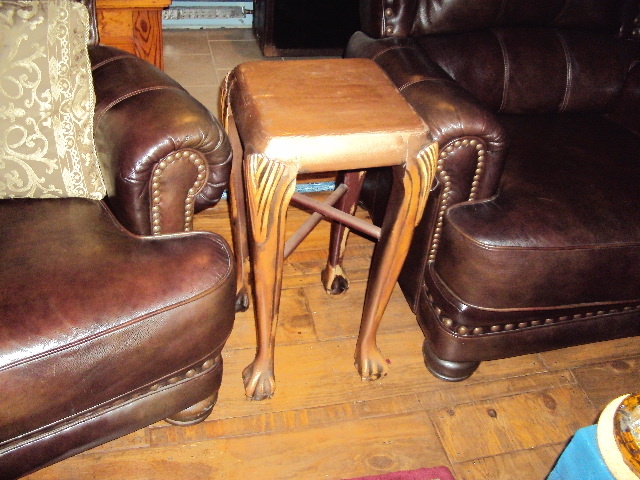 Scrap wood end table or plant stand - Furniture