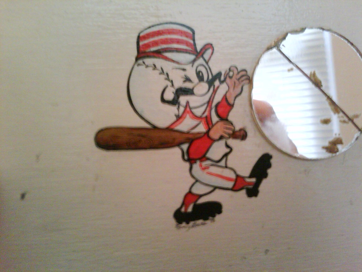 Cincinnati Reds Folk Art Piece
