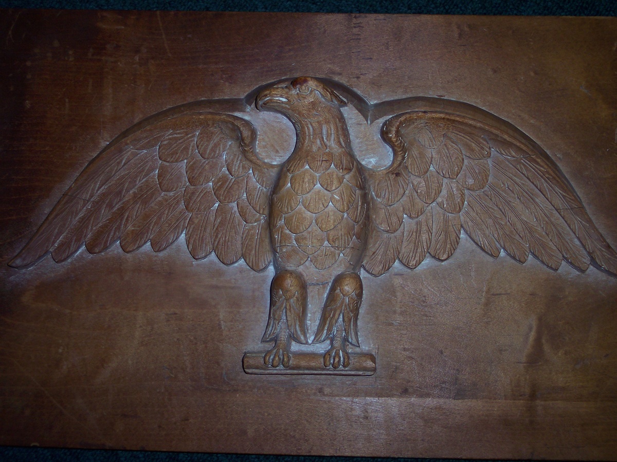 HAND CARVED EAGLE WOODEN MOLD