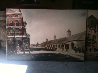 Phil Austin watercolors  3' X 6'  - Railroadiana