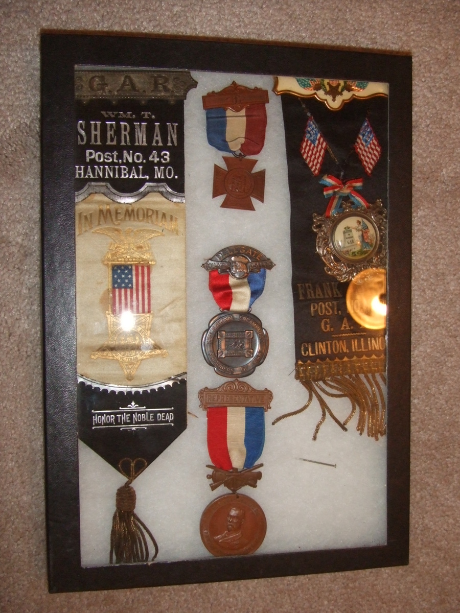 Civil War Andersonville survivor badges and medals grouping
