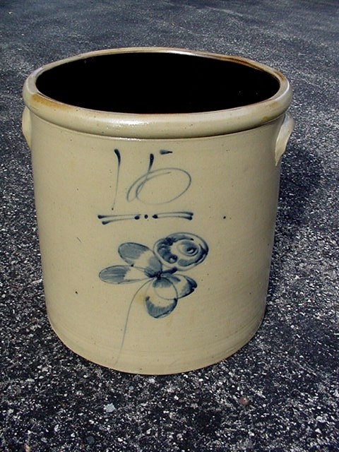 15 gallon red wing butterfly crock
