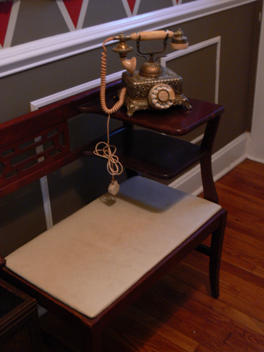 Telephone bench seat