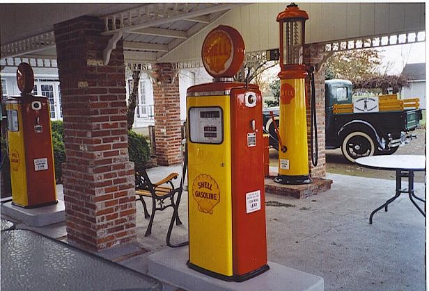 Gas pumps from our filling station.