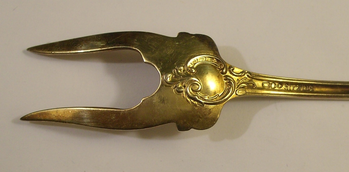 24k Gold Plated Sterling Fork
