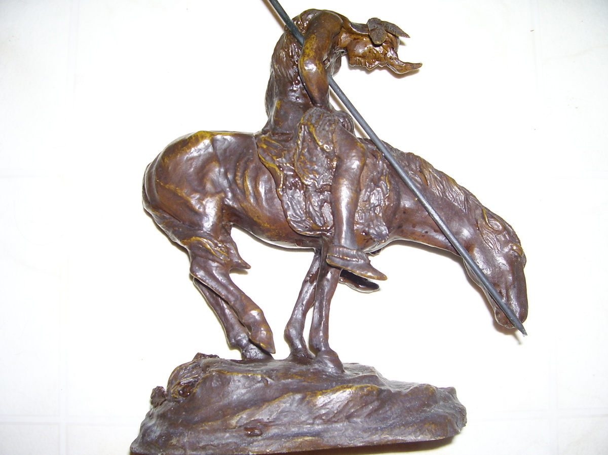  "ENESCO"    END OF THE TRAIL STATUE - Native American