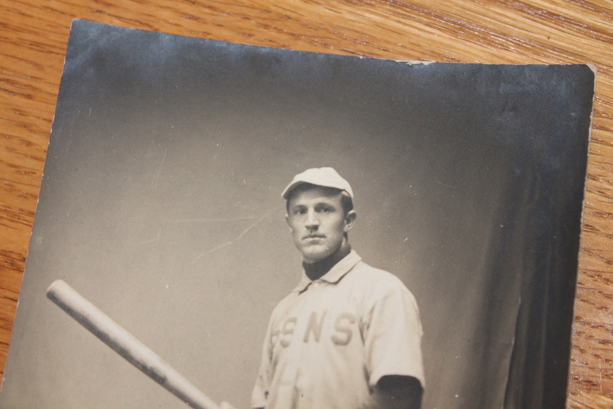 rare postcard of a baseball player from 1906