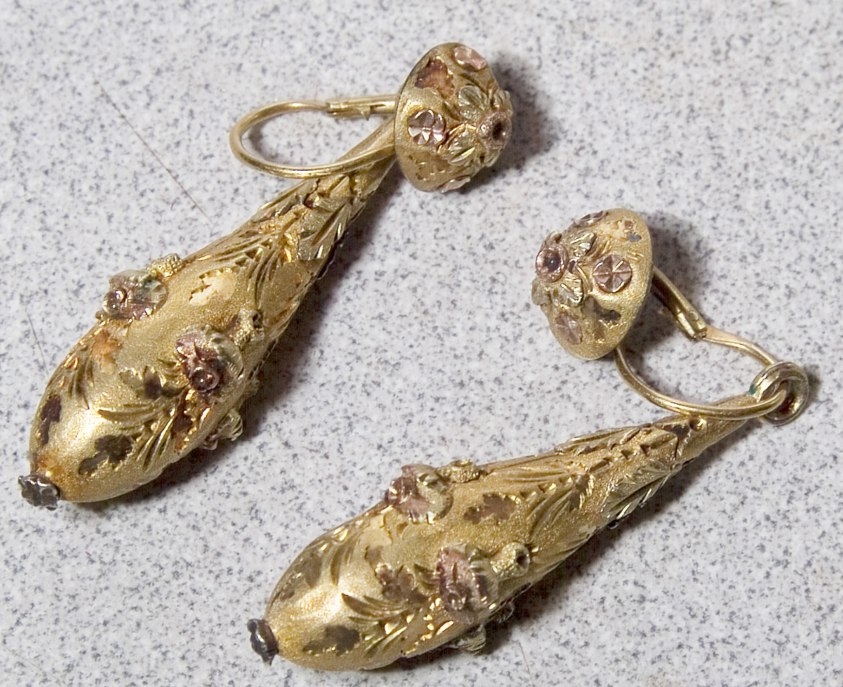 22k Gold Earrings Vintage