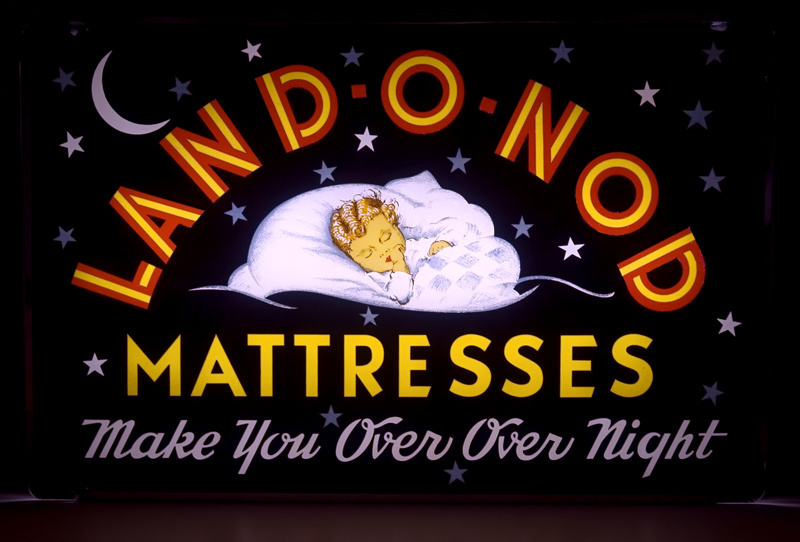 Land O Nod Light Up Sign - Advertising