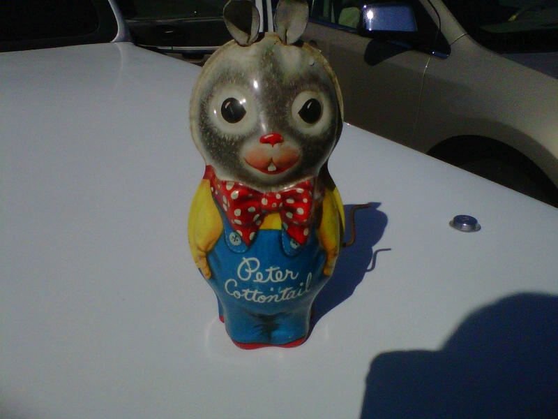 Peter Cotton Tail Tin Toy