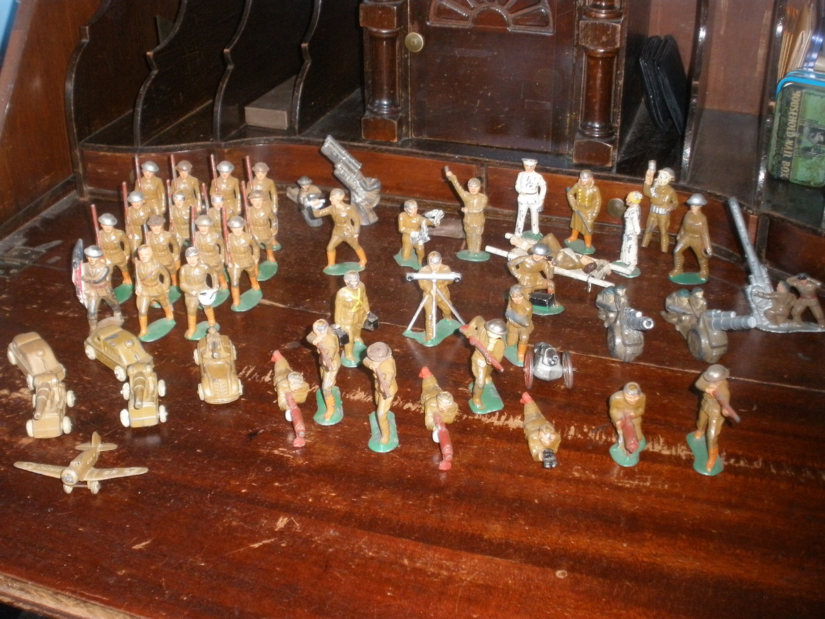 My own private army of lead soldiers! Mostly Barclay.  - Action Figures