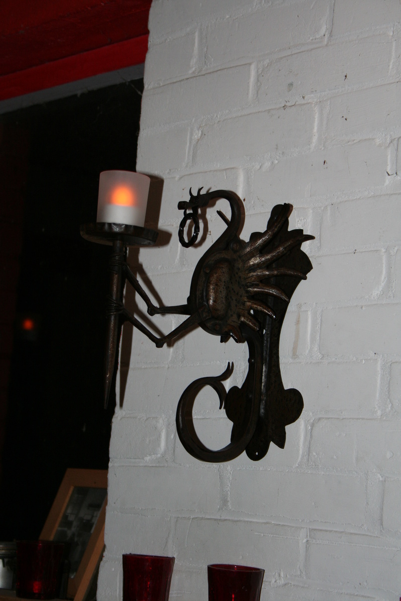 Dragon wall light.