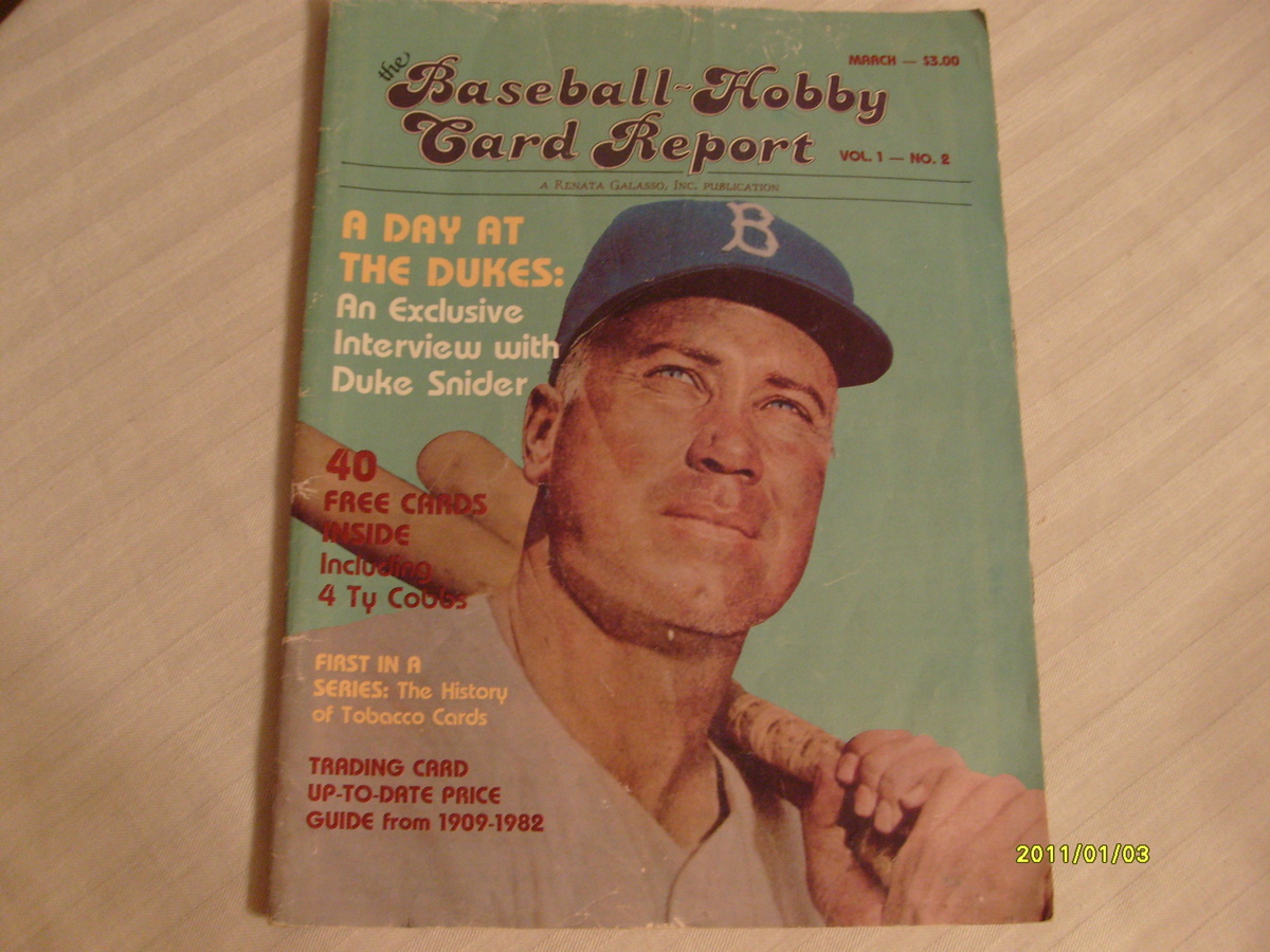 Baseball Hobby Card Report - Baseball