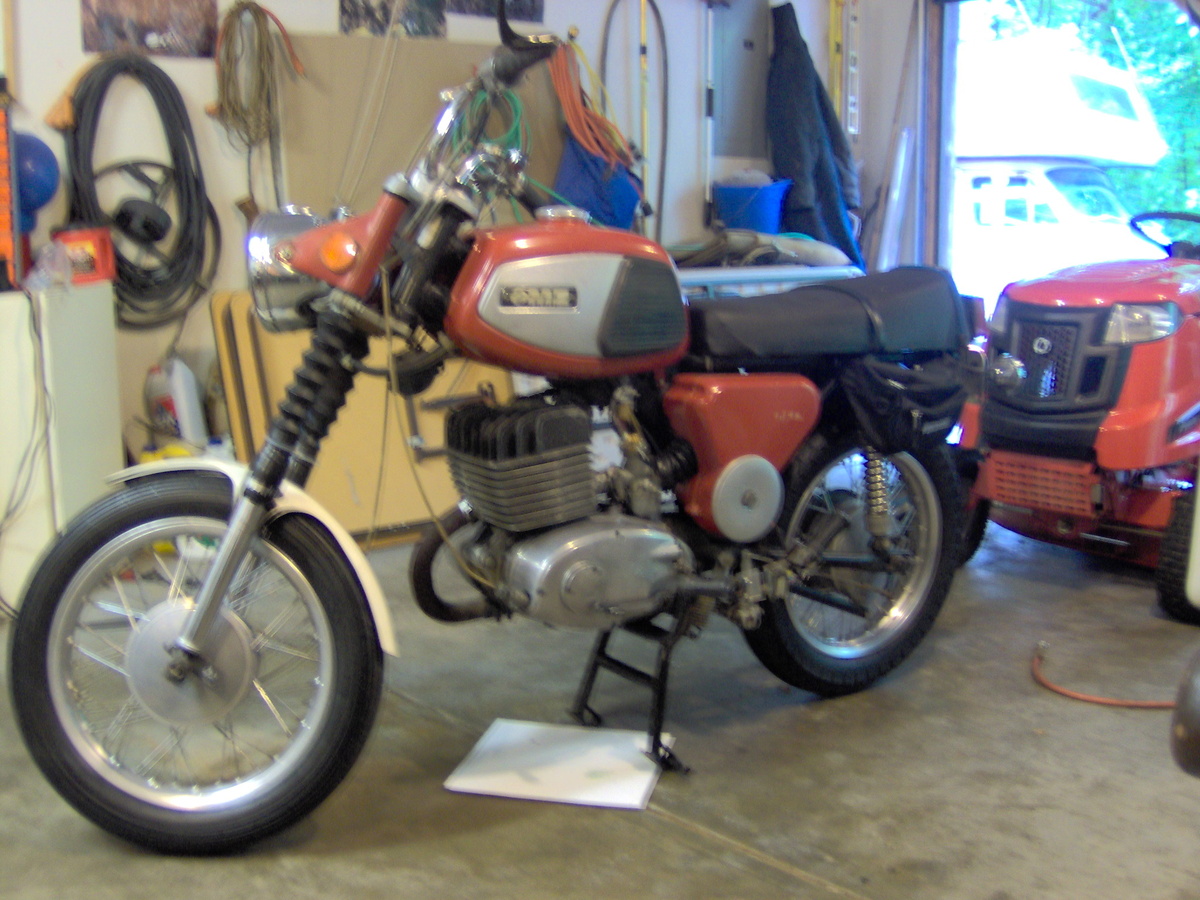 1974 East German OMZ motor bike - Motorcycles