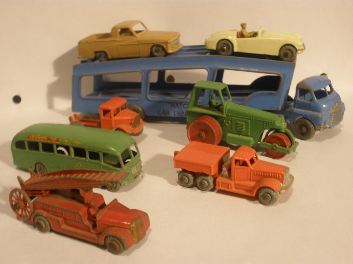 My collection of early matchbox cars.  - Model Cars
