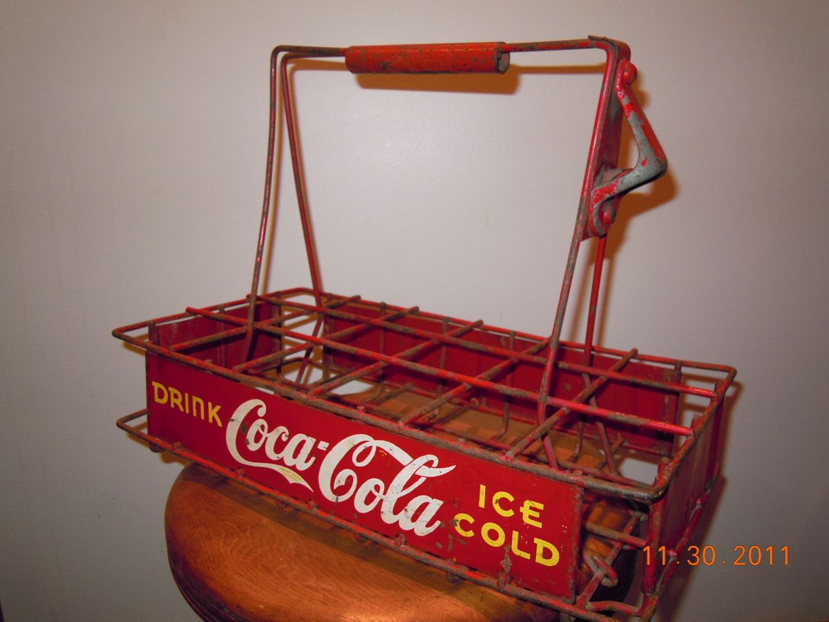 1930's Vendor Bottle Carrier - Metal/Wire