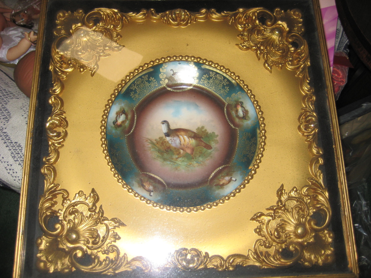 Frame and Plate encased - China and Dinnerware