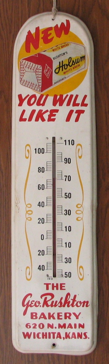George Rushton bakery thermometer