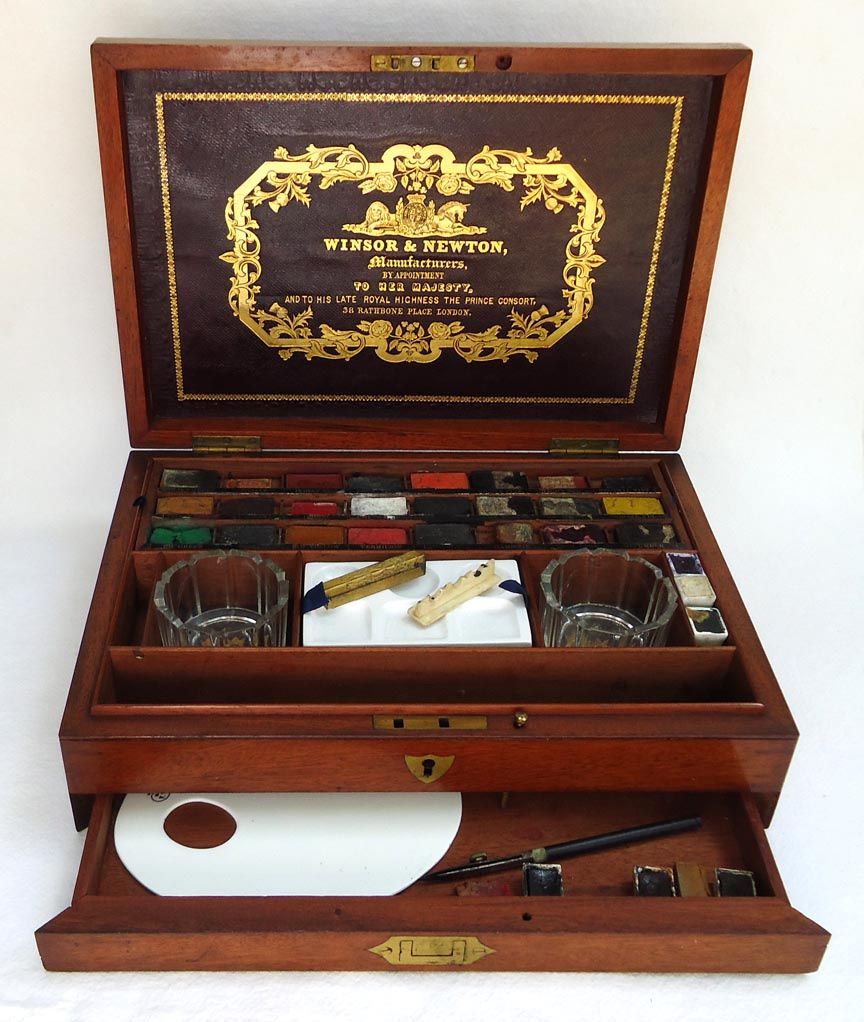 Watercolour Paint Box c.1862 - Victorian Era
