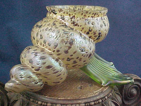  Kralik Meteor Shaped Vases.... - Art Glass