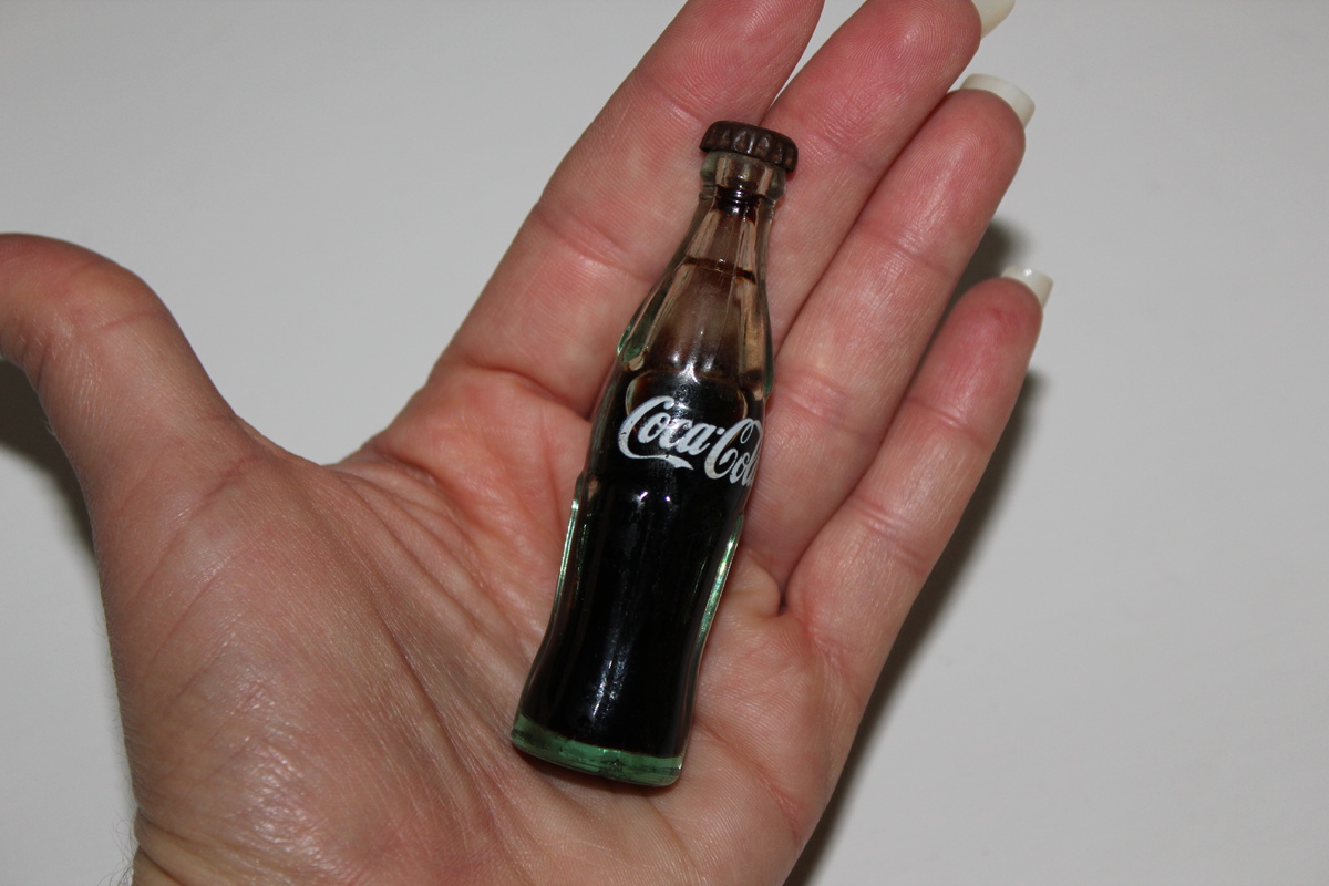 Liquid Coca Cola (possibly original formula) in Miniature Bottle 