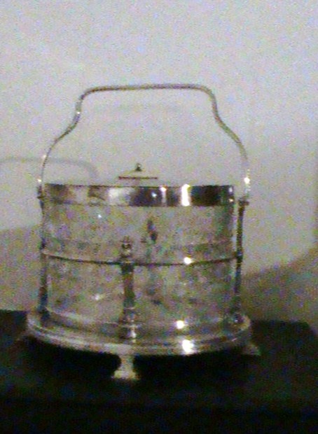 Ice bucket from 1800's I think! Recently discovered this is biscuit decanter - Kitchen