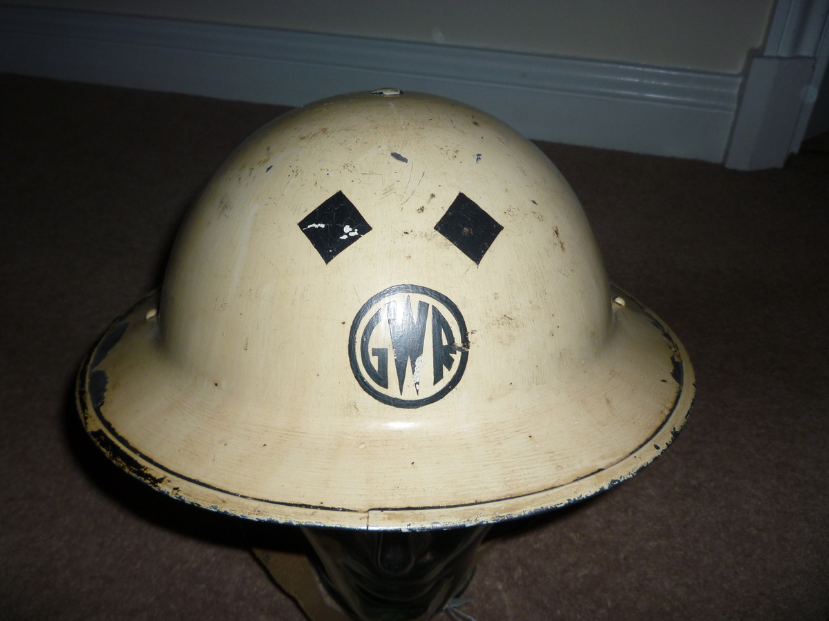 British WW11 GWR helmet