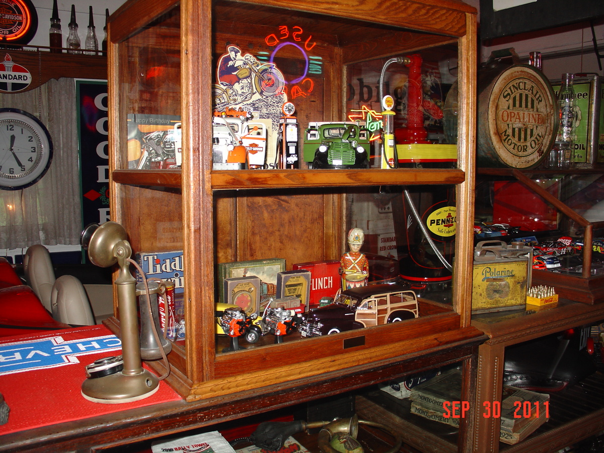 Vintage Show Cases...Full Of Collectibles