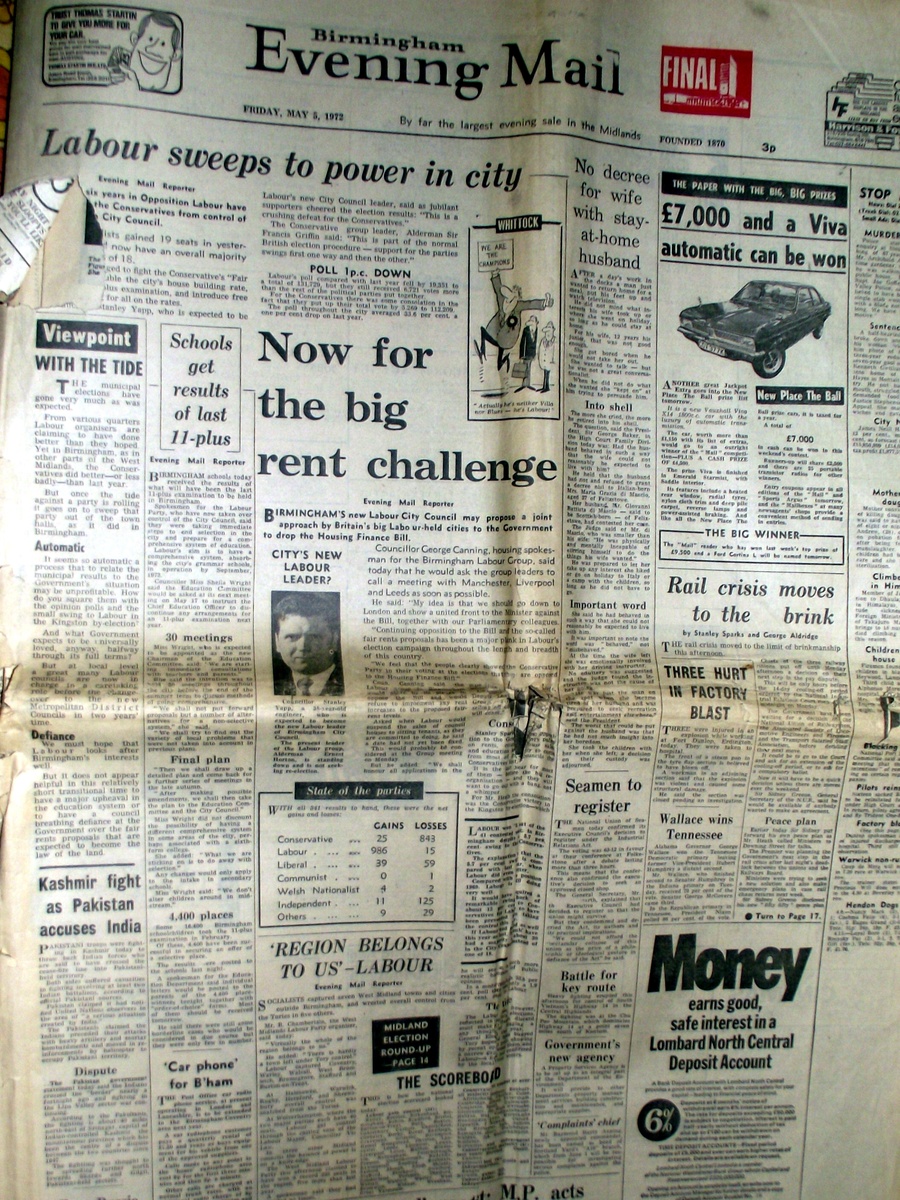 1972-birmingham-evening mail newspaper-5th may.