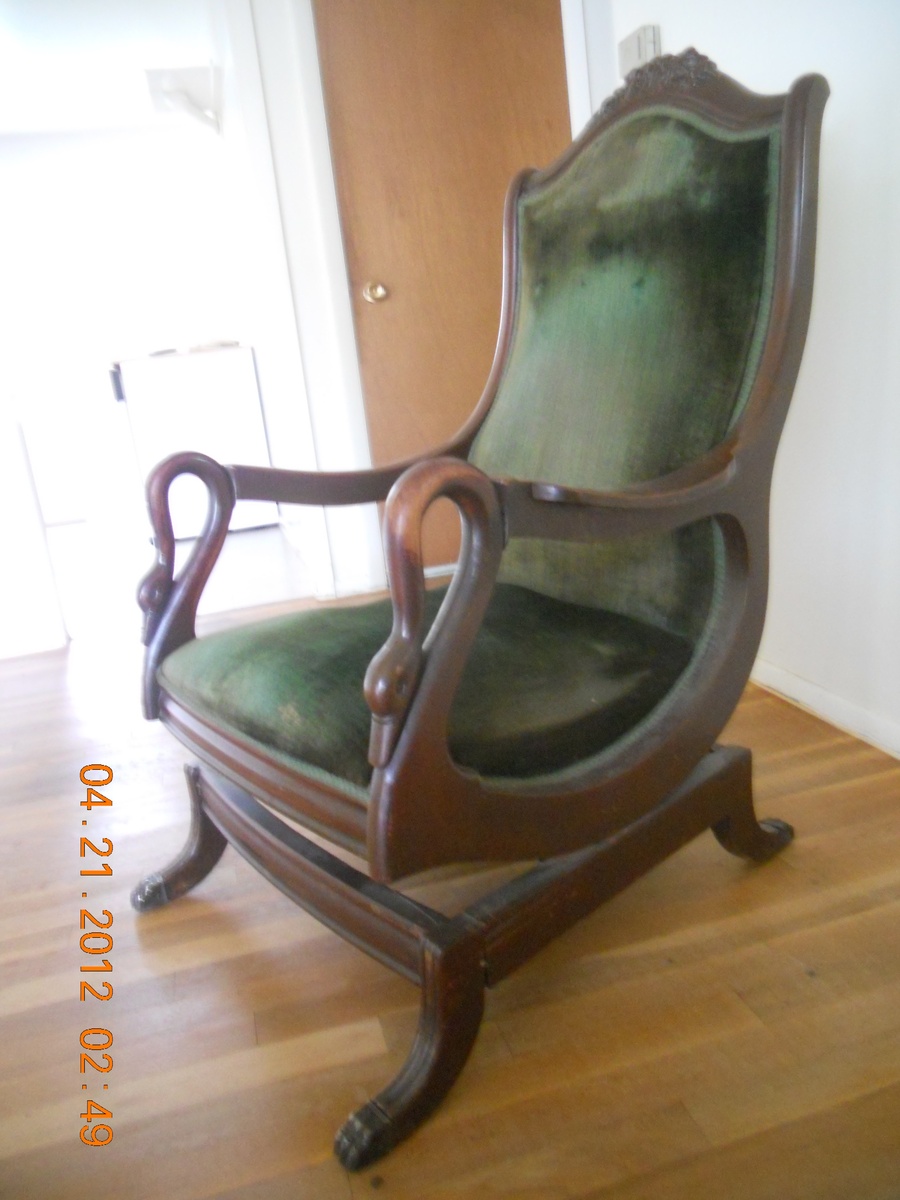 1840 - 1850 Rocking Chair seems to be all original...you tell me