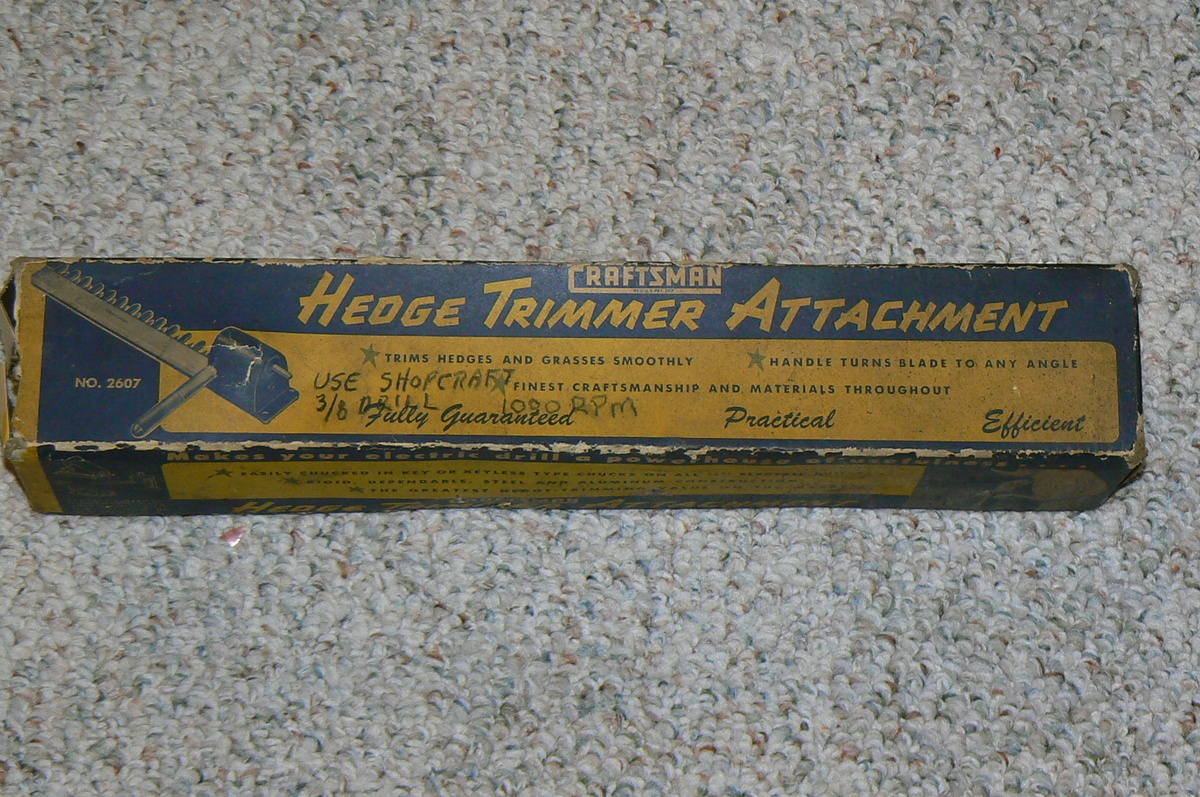 Craftsman Hedge Trimmer Attachment model 2607