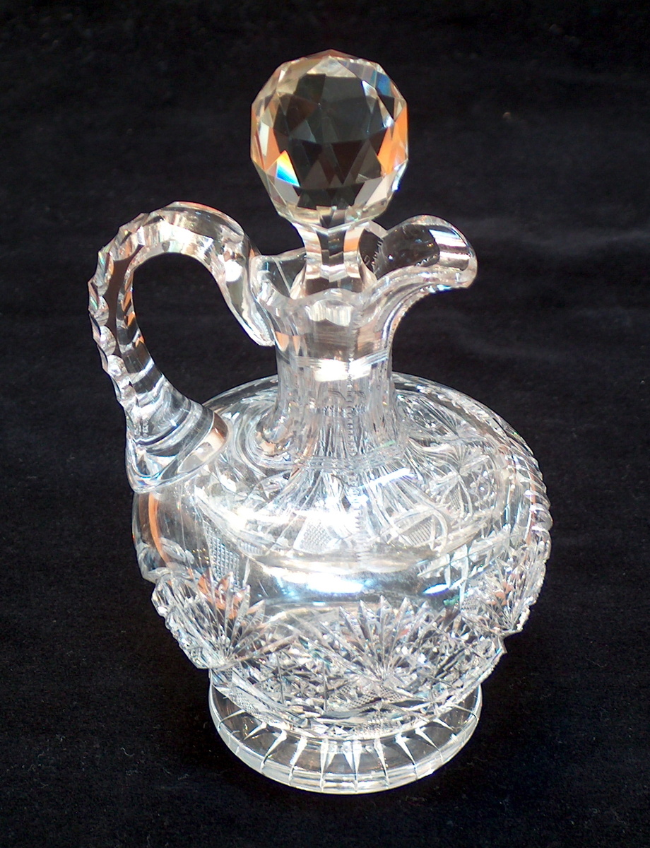 Signed Hawkes Brilliant Cut Cruet