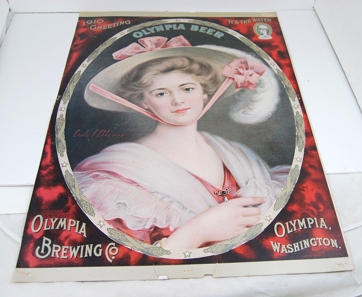 1910 Olympia Beer Lithograph