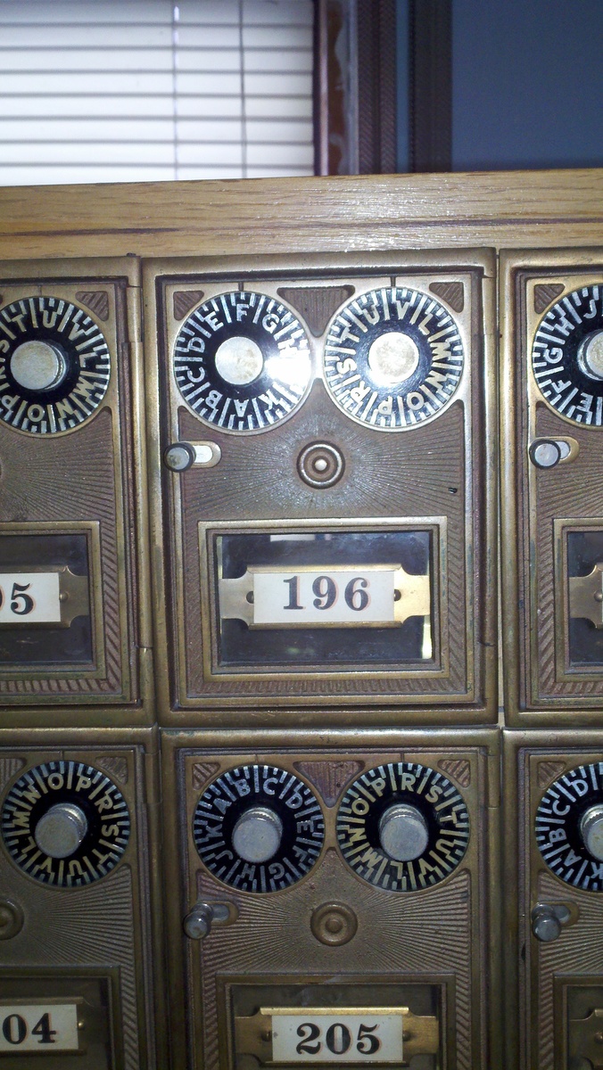 Nurse college dormatry mailboxes - Office