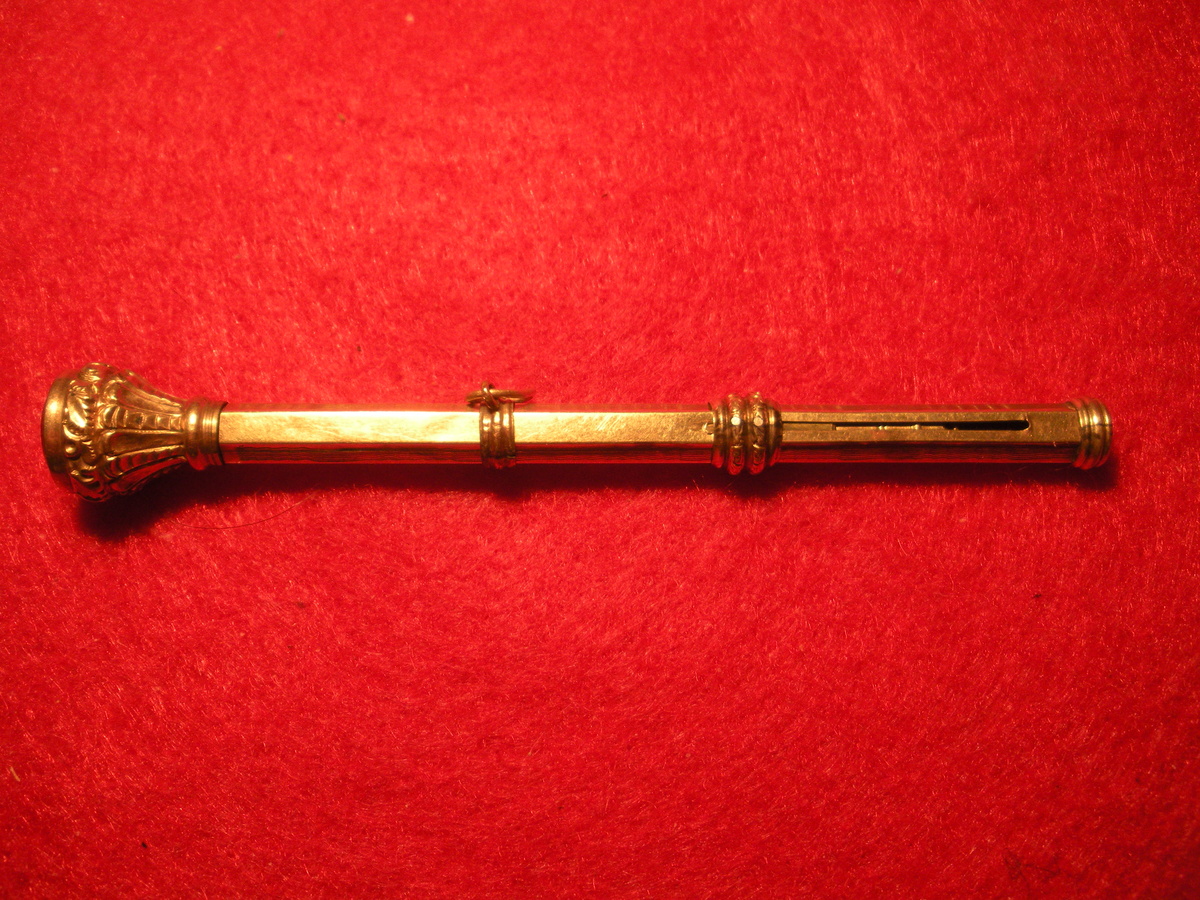 1800's Victorian PENCIL ... called a Slider due to the way it works. - Office