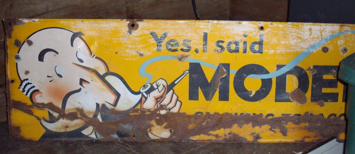 Model sign.