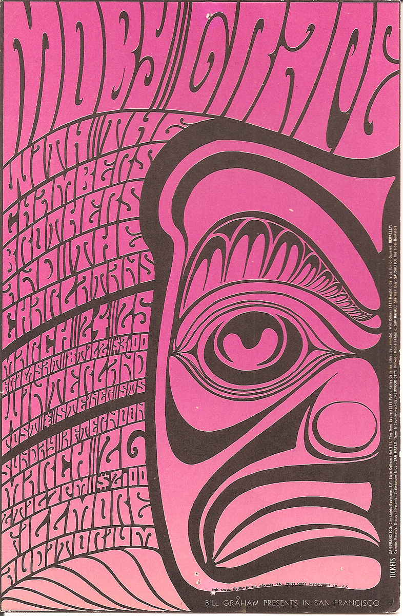 Split Fountain Moby Grape, by Wes Wilson - Posters and Prints