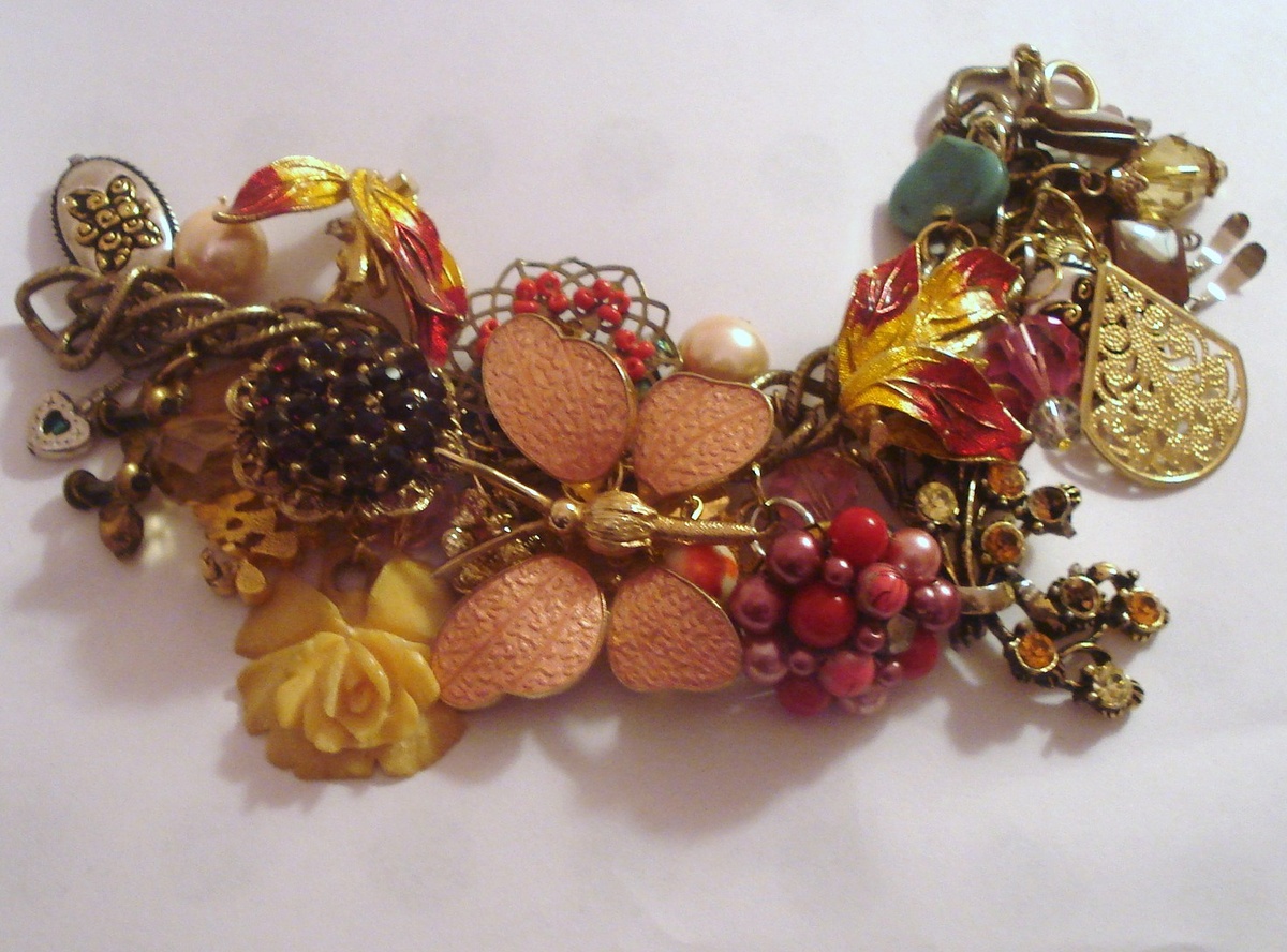 Eclectic Charm Bracelets ~ New Life for Old Jewelry - Costume Jewelry