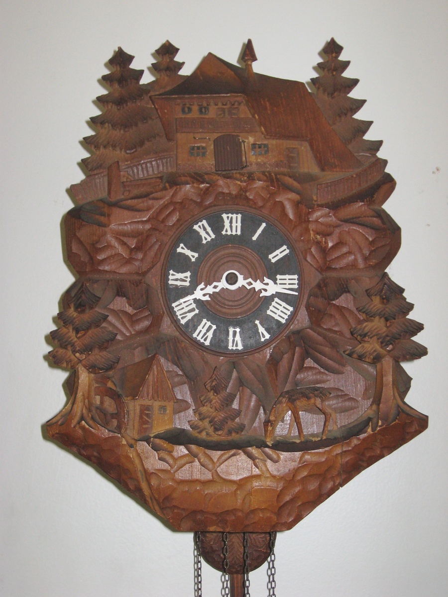Carved Cuckoo Clock, ca. 1950s