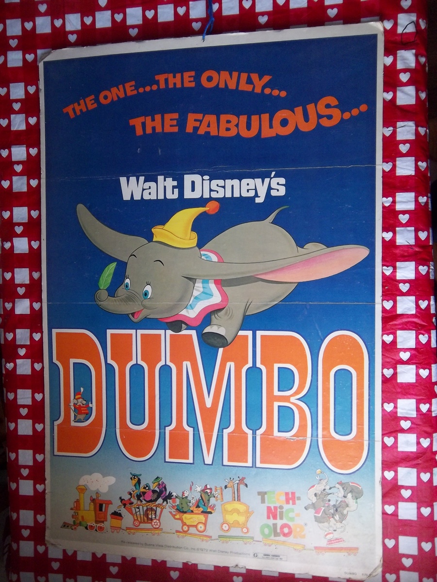 1972 Disney's Dumbo Movie Poster - Movies