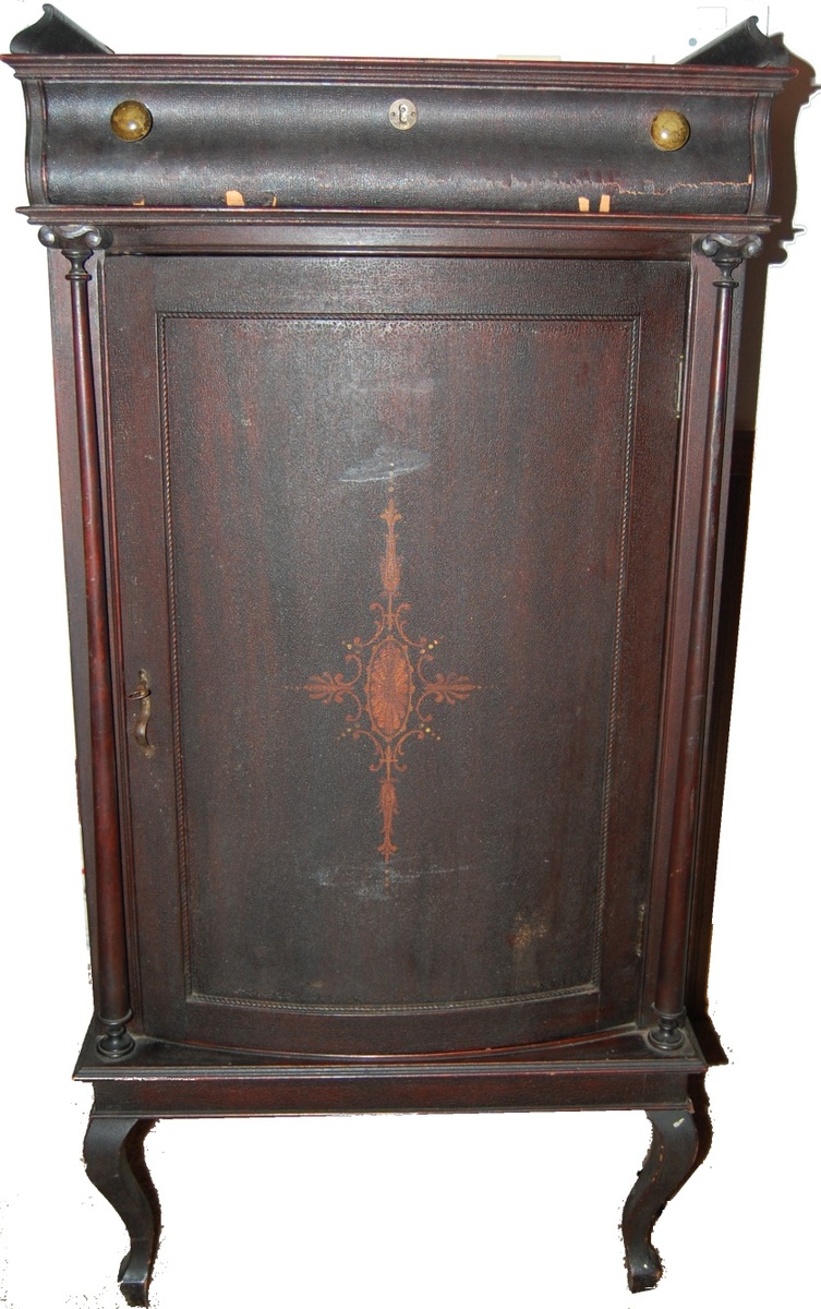 Antique Mahogany Record Stand - Furniture