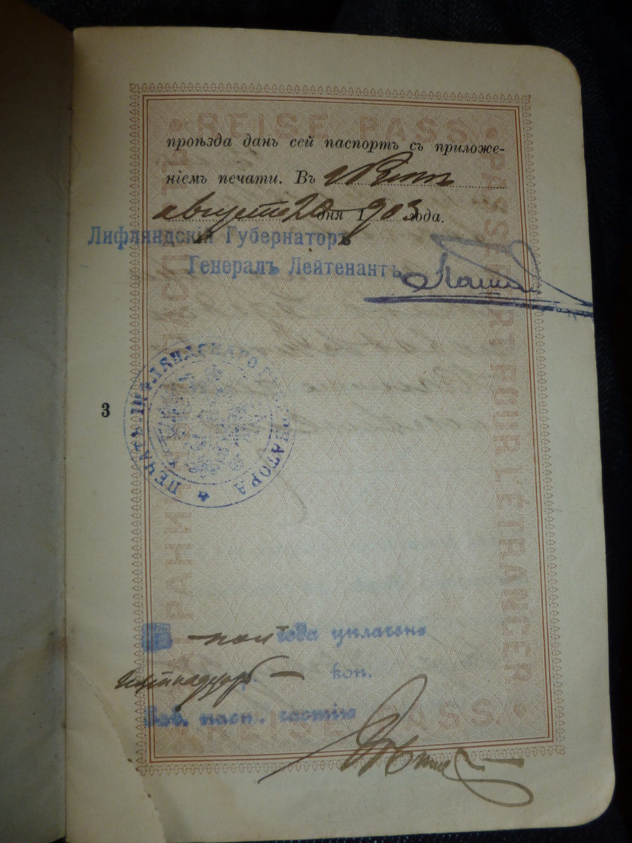 1903 Passport