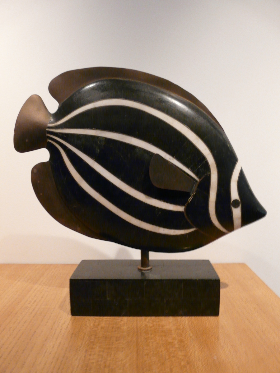 "Cicciu" the Marble Butterfly Fish - Art Deco