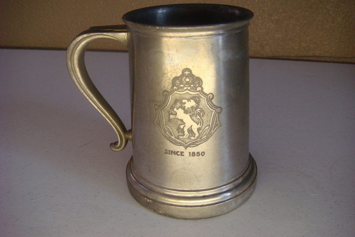 Stroh's steins and ice chest