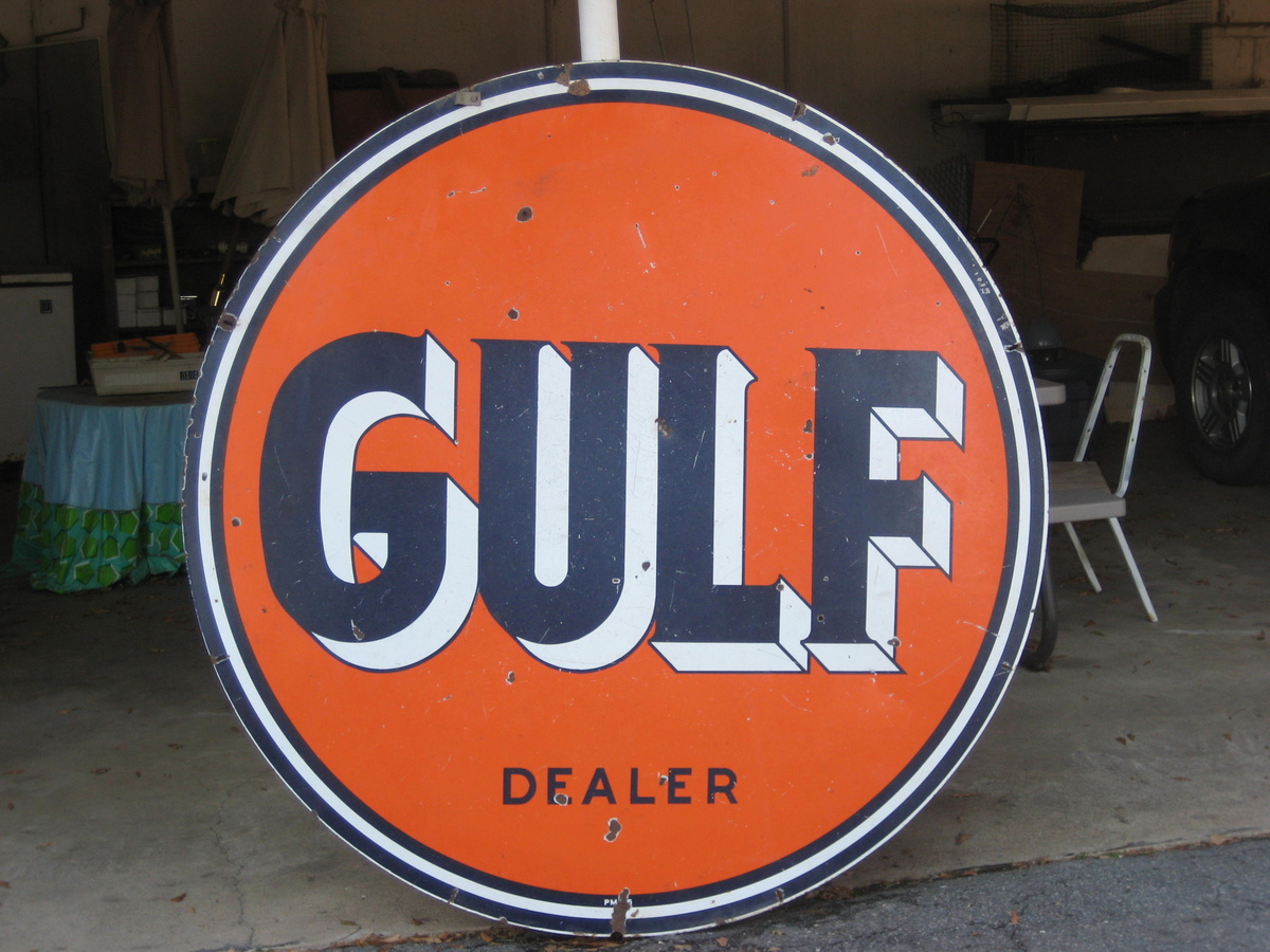 GULF OIL SIGN - Signs