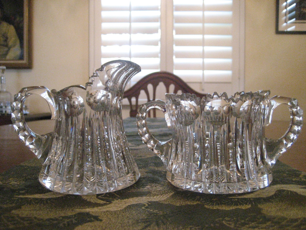 American Brilliant Sugar and Creamer