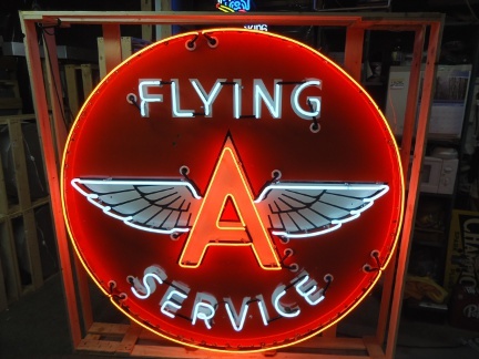 Flying A Service neon sign - Signs