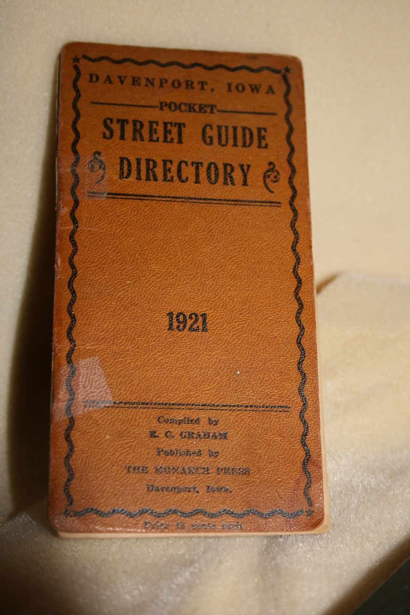 1921 Pocket Street Guide - Books