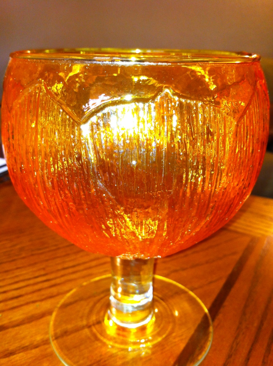 Beautiful Orange/Tangerine Goblets