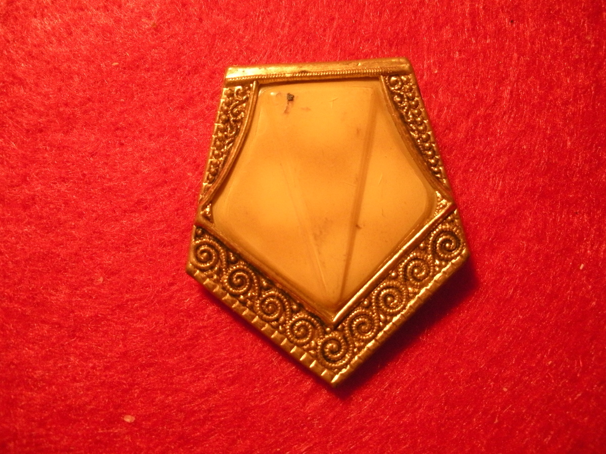 Some kind of jewlery or buckle. Marked Czechoslovakia - Fine Jewelry